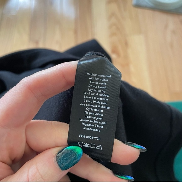 Rag & Bone Women’s Cotton Blend Soft Black Polo Quarter Button Collared Top XS - Picture 10 of 11